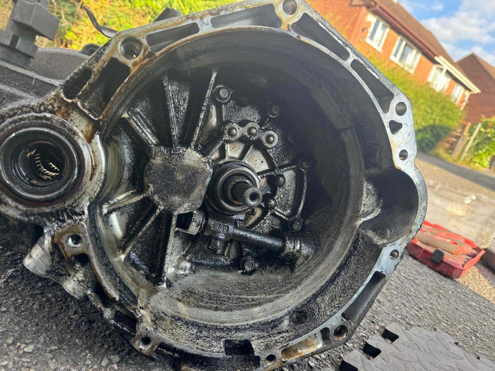 On-site oil change service